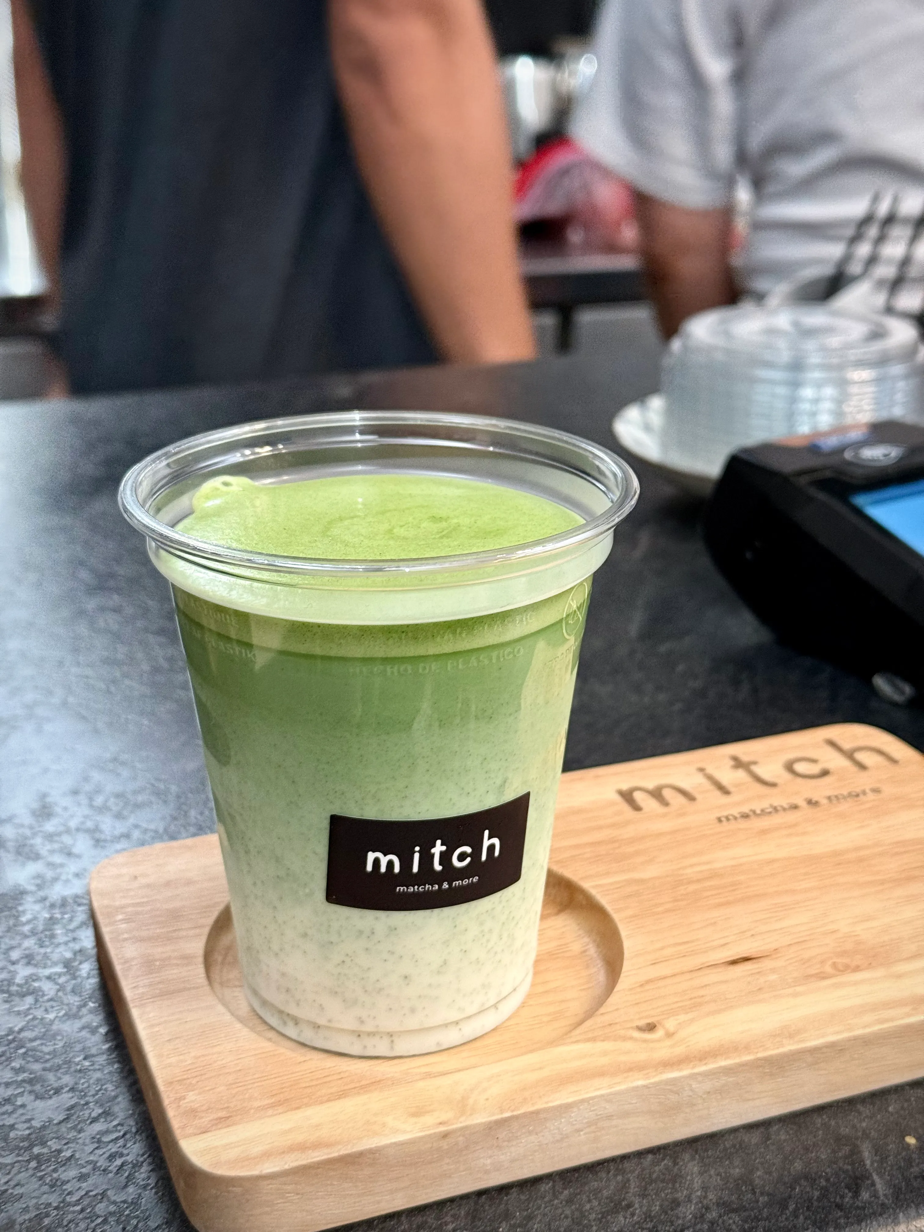 Matcha latte at mitch matcha & more
